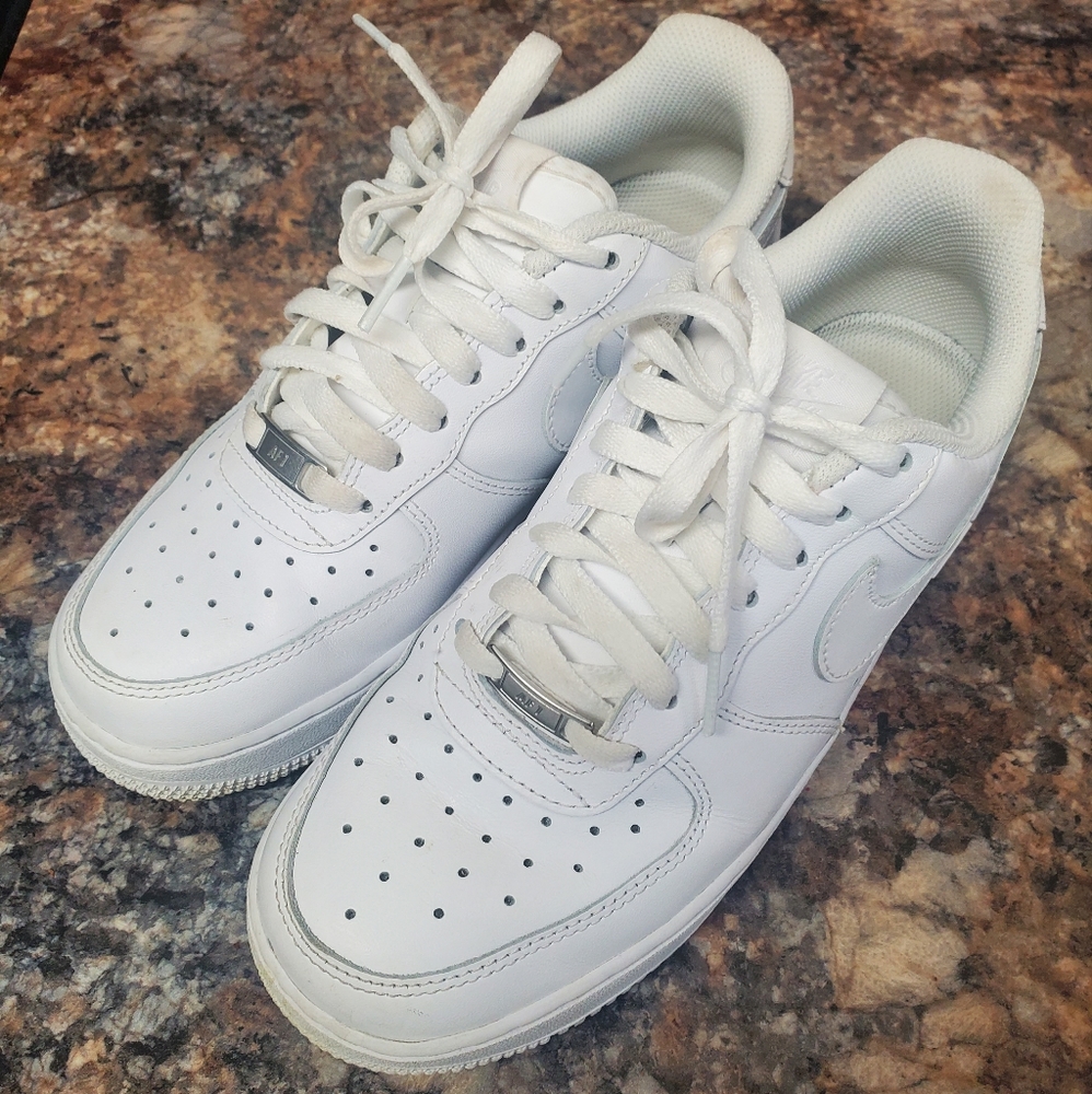 Boys Nike Air force 1s all white